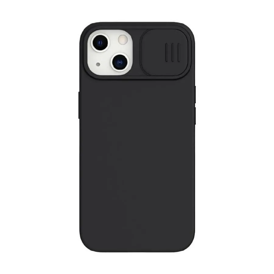 Husă Nillkin iPhone 13, CamShield Silky Silicone, Elegant Black