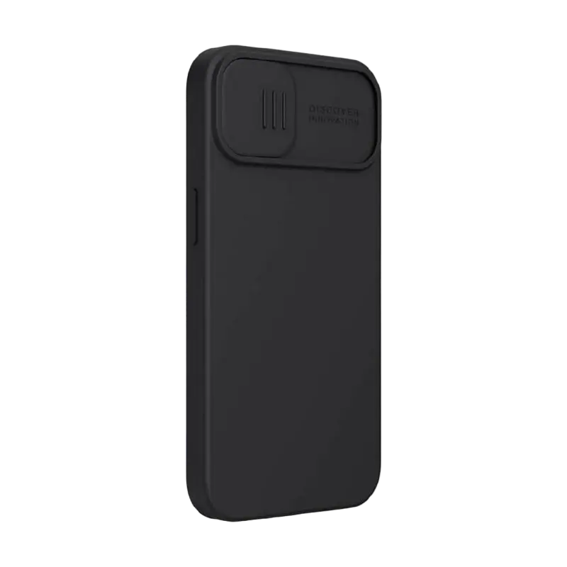 Husă Nillkin iPhone 13, CamShield Silky Silicone, Elegant Black