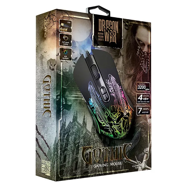 Игровая мышь QUMO Gothic, Чёрный