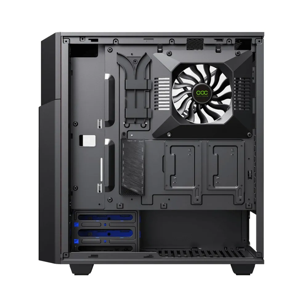 Carcasă PC Gamemax Contac COC, Midi-Tower, ATX, Negru/Gri