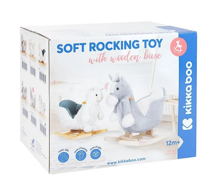 Scaun balansoar pentru copii Kikka Boo Horse, Gri