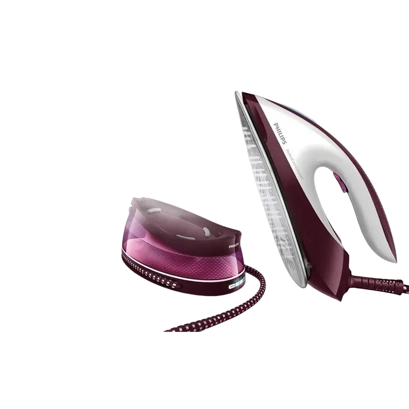 Fier de călcat cu generator de abur Philips GC7842/40, 2400W, Roz