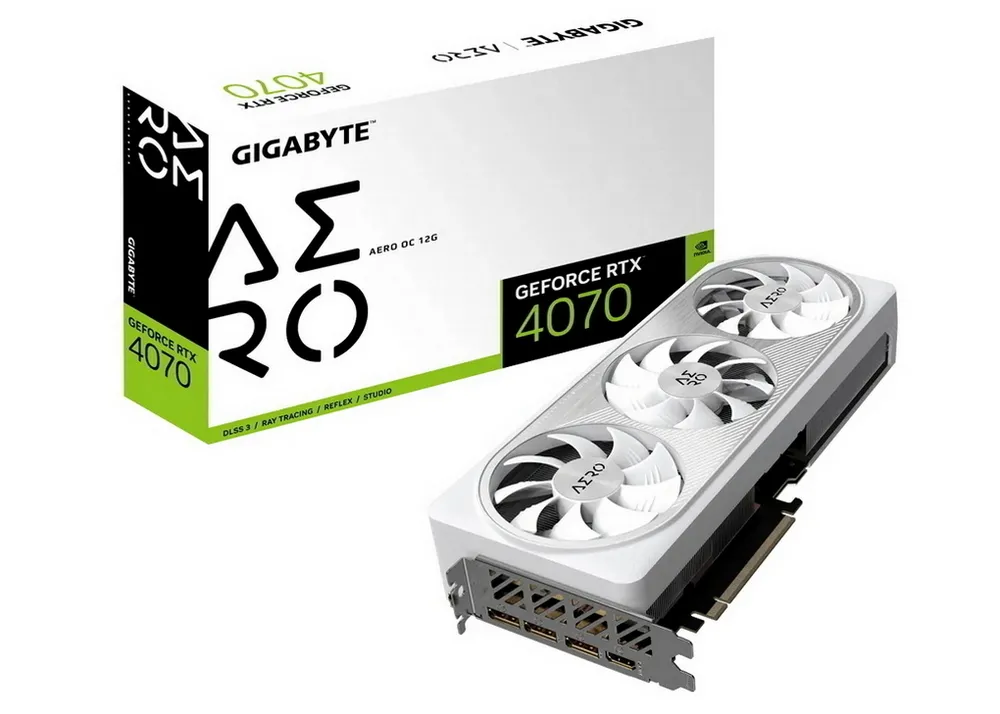 Placă Video Gigabyte GV-N4070AERO OC-12GD, 12GB GDDR6X 192bit (GV-N4070AERO OC-12GD)