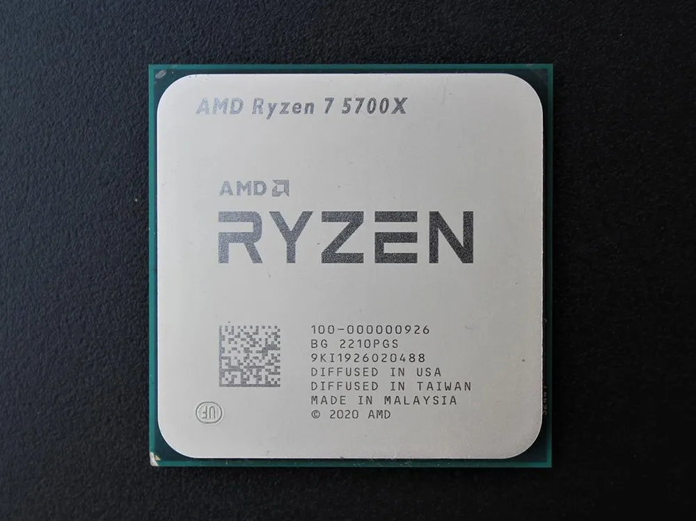 CPU AMD Ryzen 7 5700X  (3.4-4.6GHz, 8C/16T, L2 4MB, L3 32MB, 7nm, 65W), Socket AM4, Rtl