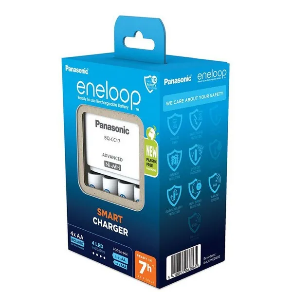 Încărcător Acumulatori Panasonic K-KJ17MCD40E, Alb