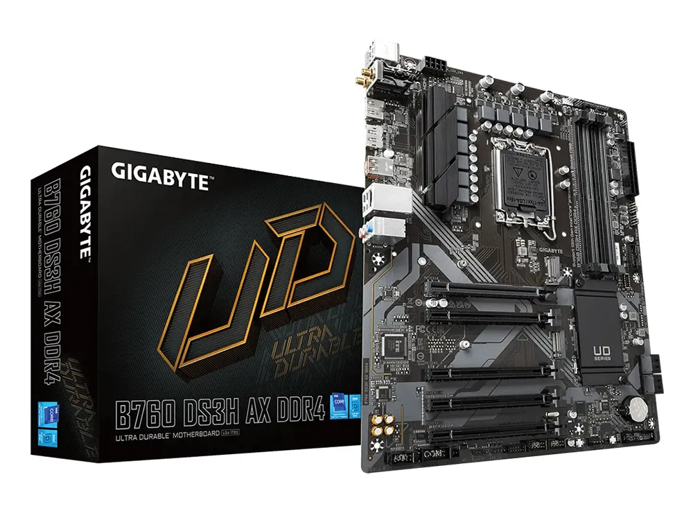 Материнская плата Gigabyte B760 DS3H AX, LGA1700, Intel B760, ATX
