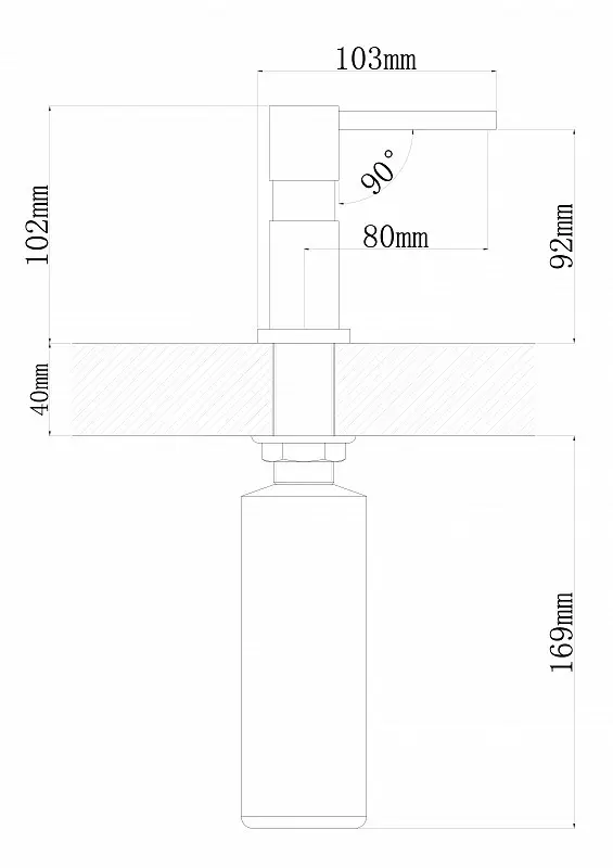 Dozator Florentina CVADRO (Inox)