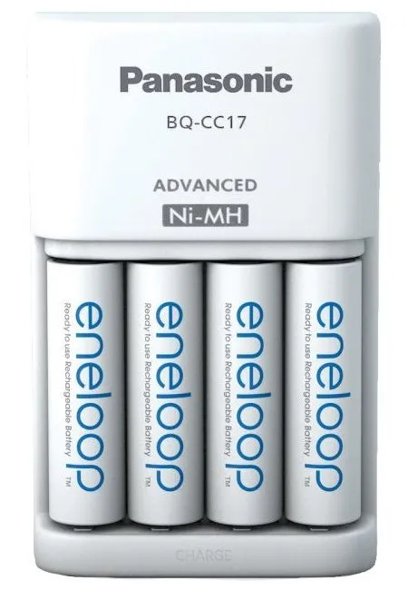 Încărcător Acumulatori Panasonic K-KJ17MCD40E, Alb