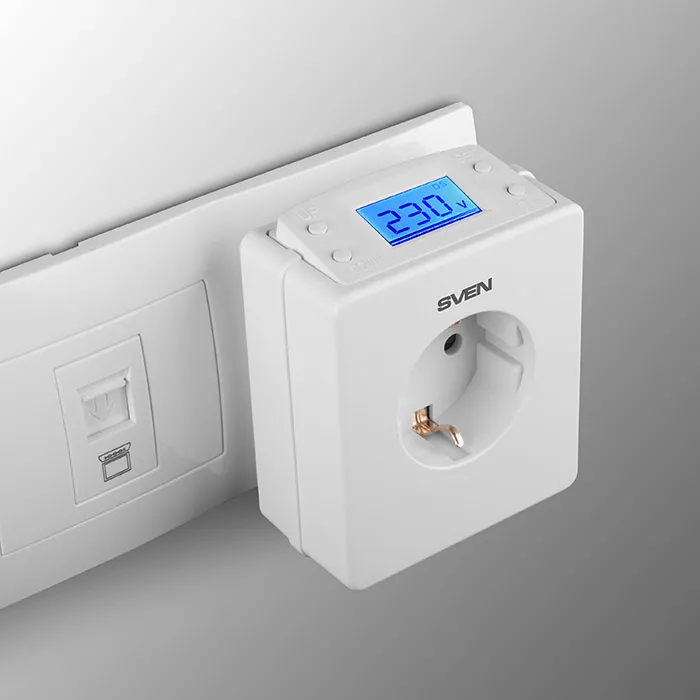 Prelungitor electric SVEN OVP-16PD, 1 Prize, Alb