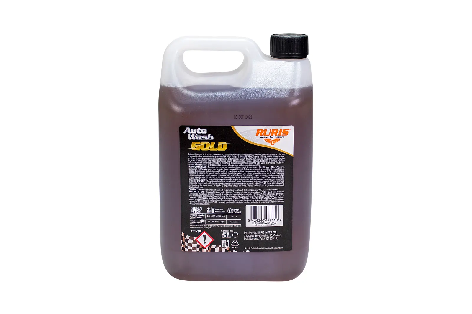 Detergent Ruris Auto Wash Gold 5L