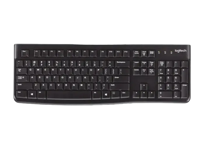 Клавиатура Logitech K120, Проводное, Чёрный