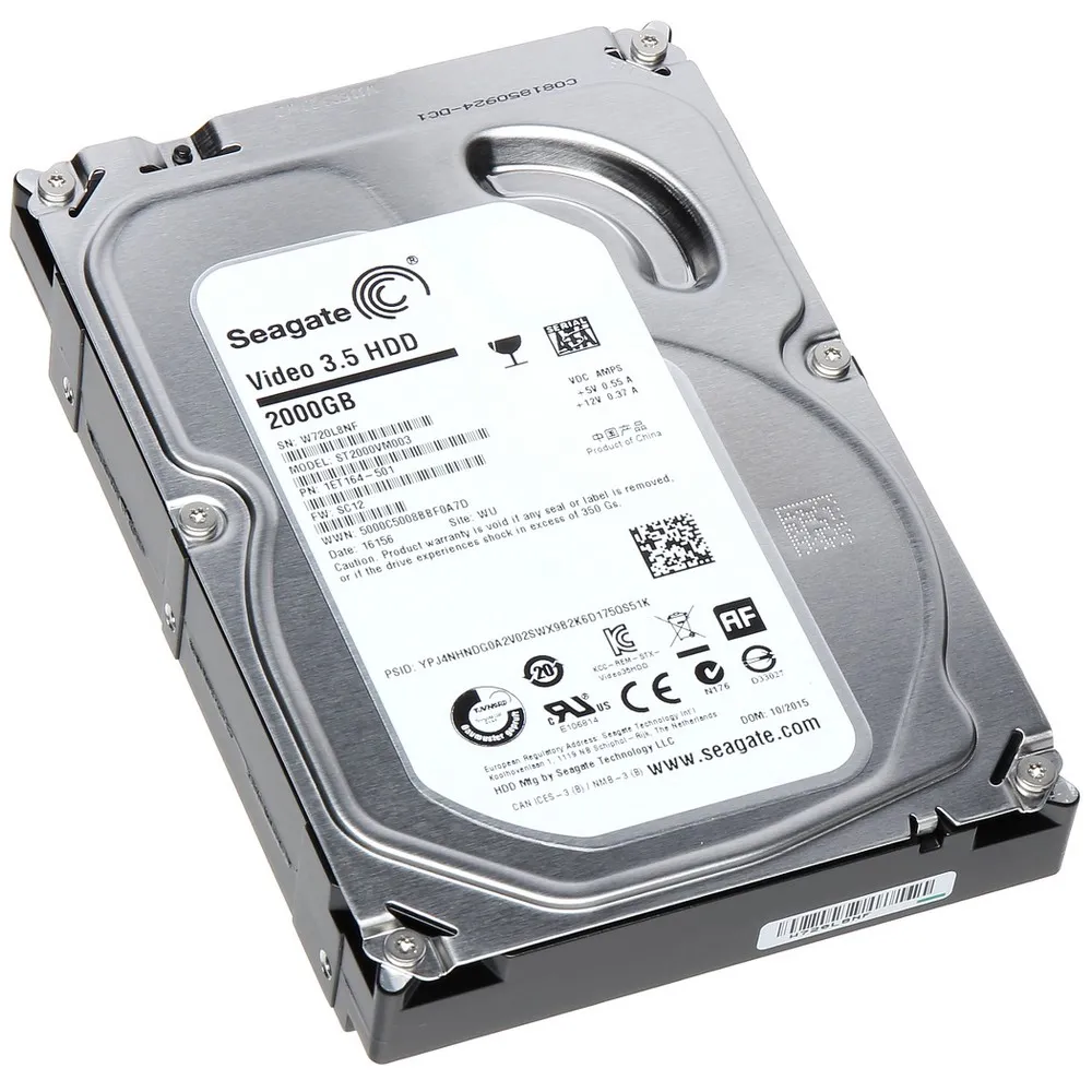 Жесткий диск Seagate Video 3.5 HDD, 3.5", 2 ТБ <ST2000VM003>