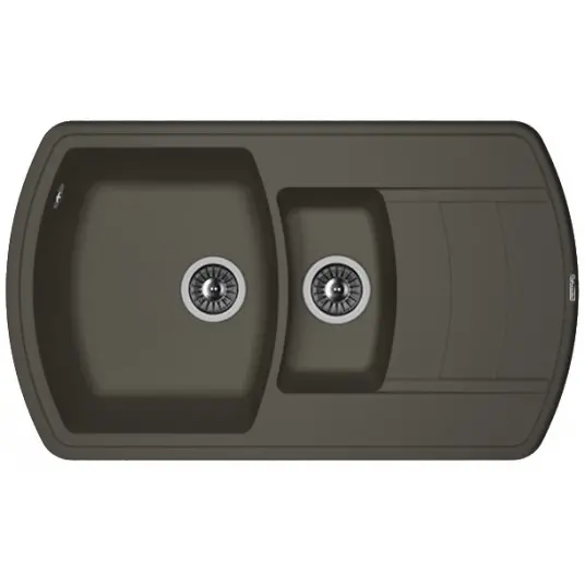 Кухонная мойка кварцевая Florentina-Nire 860 K Антрацит