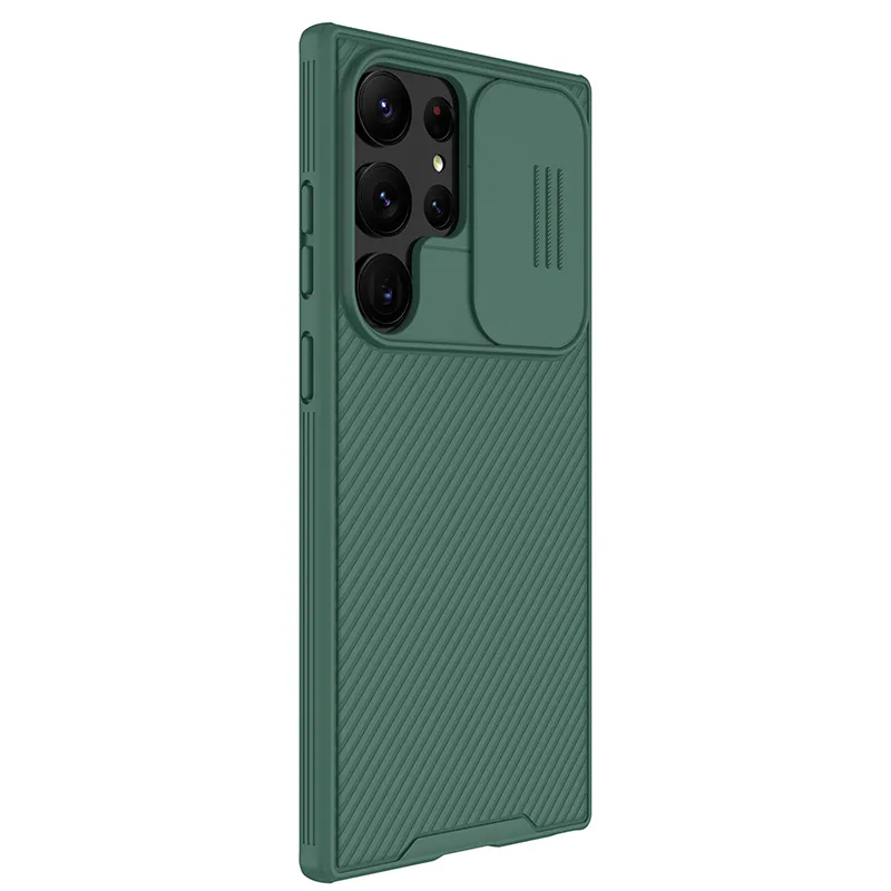 Husă Nillkin Galaxy S23 Ultra Camshield Pro, Verde închis