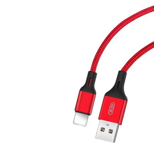 Cablu încărcare și sincronizare XO NB143 Type-C, USB Type-A/USB Type-C, 1m, Roșu