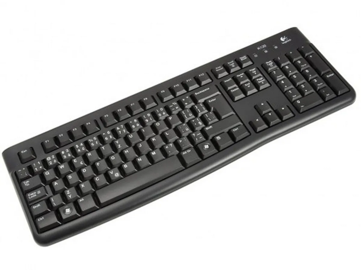Клавиатура Logitech K120, Проводное, Чёрный