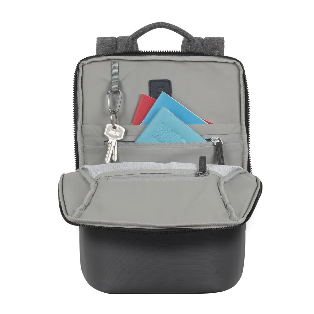 Rucsac pentru Laptop RivaCase Lantau, 13.3", Poliester, Negru