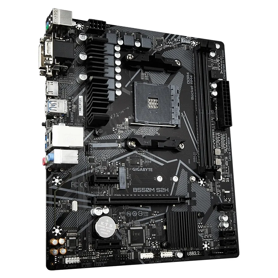 Материнская плата Gigabyte B550M S2H, AM4, AMD B550, Micro-ATX