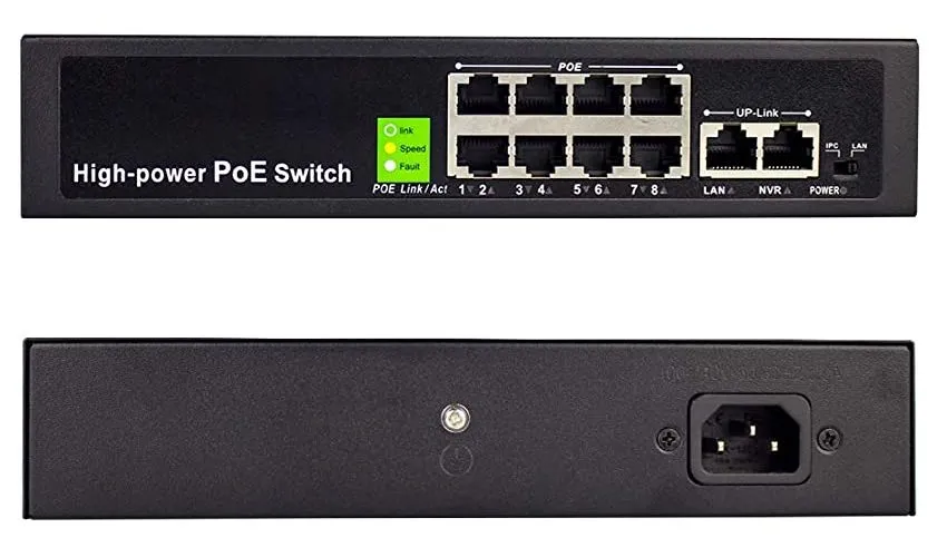 .8-port Ethernet POE Switch POE-SW8A