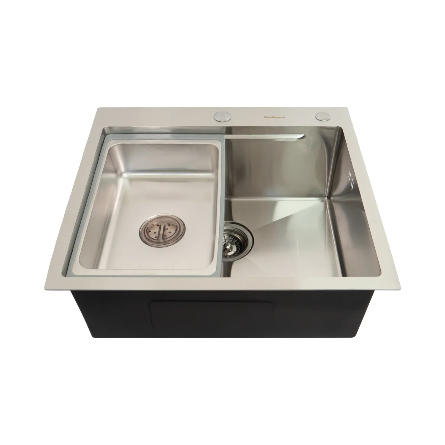 Chiuveta handmade SanDonna HD5550 (Crom satin)