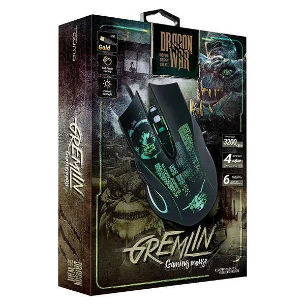 Игровая мышь QUMO Gremlin, Чёрный