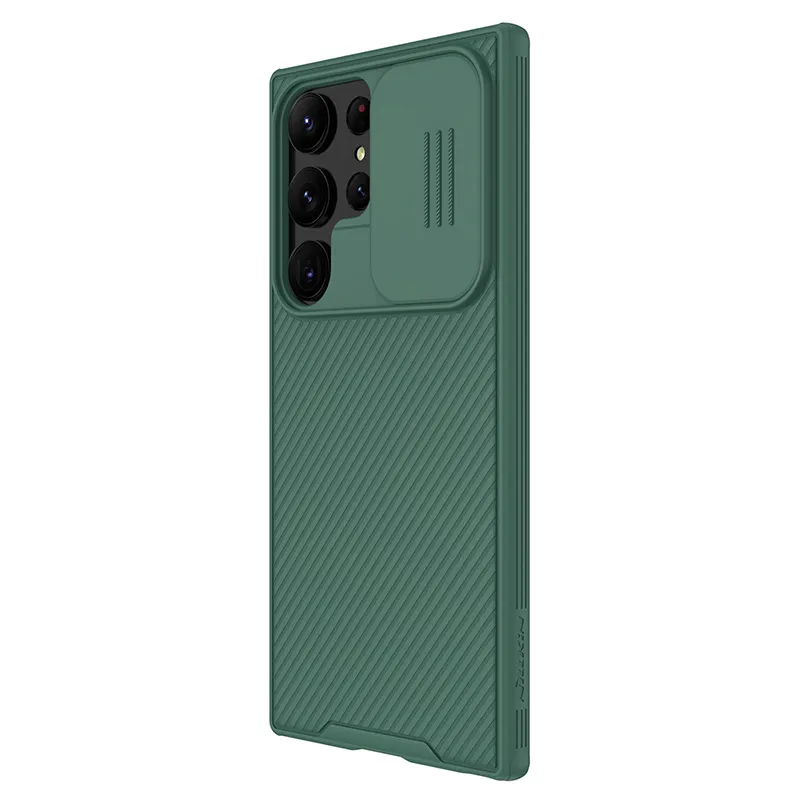 Husă Nillkin Galaxy S23 Ultra Camshield Pro, Verde închis