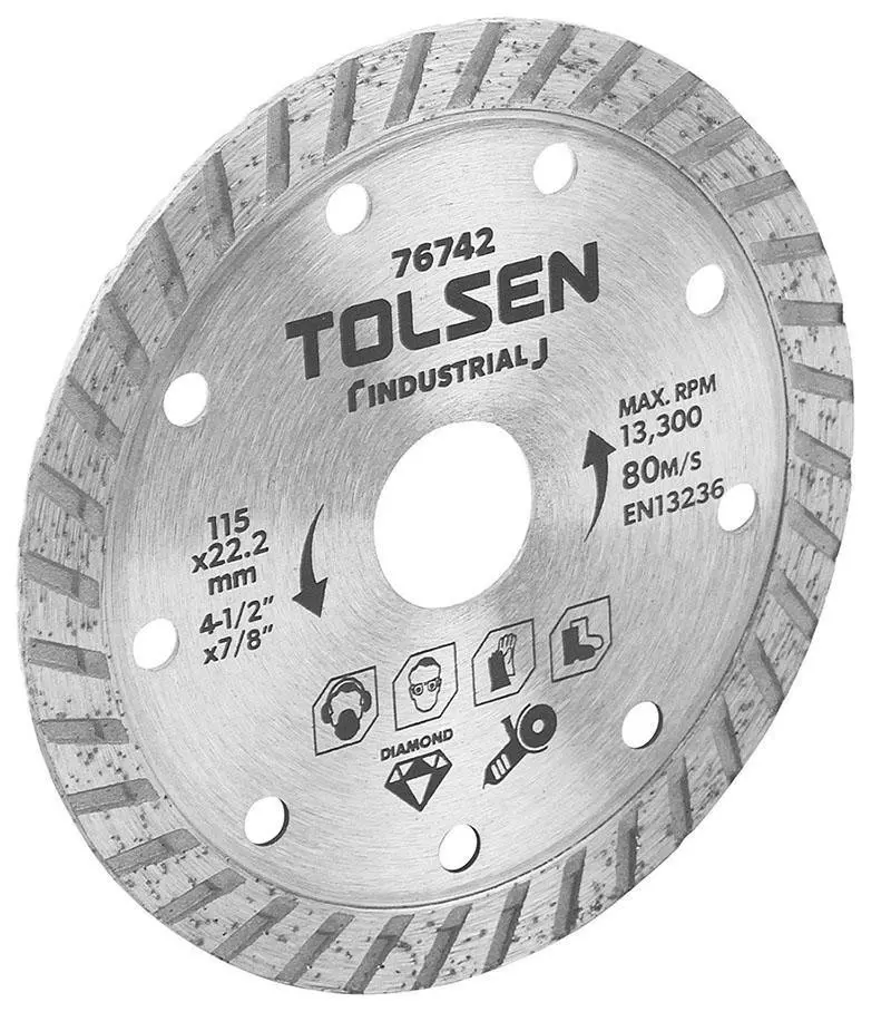 Disc diamantat continuu TOLSEN 125x22:2 mm 10 mm