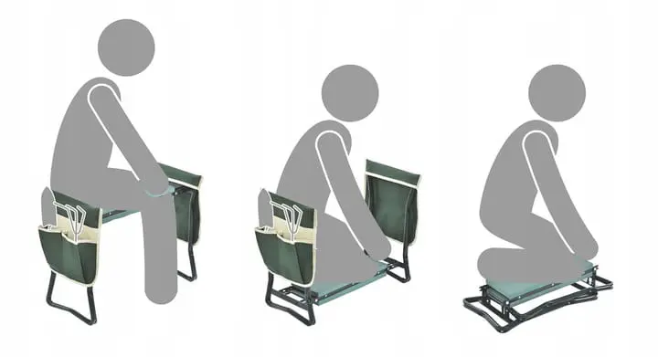 Scaun de gradina 2 in 1/genunchier JUMI