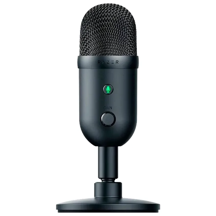 Игровой Микрофон RAZER Seiren V2 X, Проводной аналоговый, Чёрный