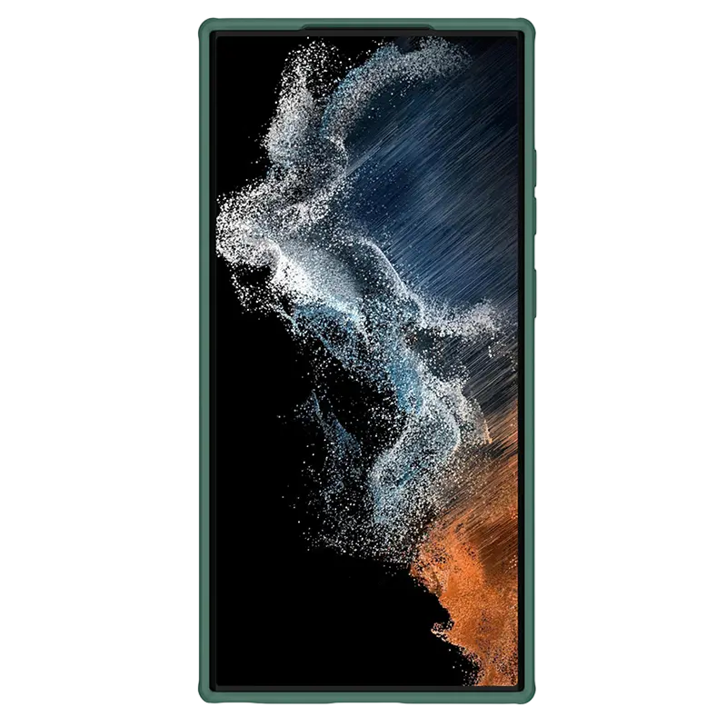 Husă Nillkin Galaxy S23 Ultra Camshield Pro, Verde închis
