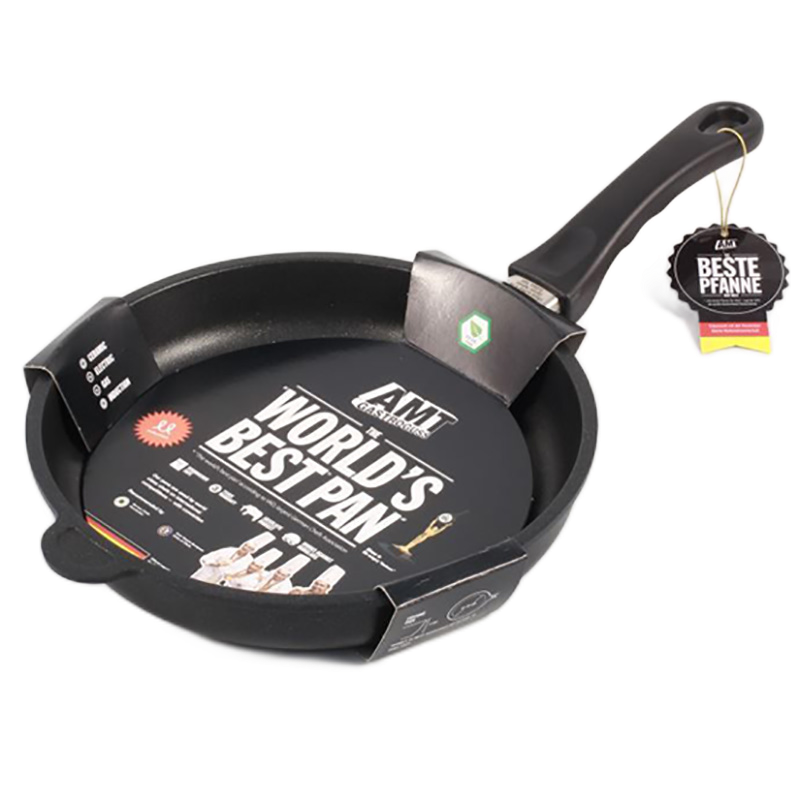 Сковорода AMT Gastroguss AMTI-524-E, 1,3л, 24см, Чёрный