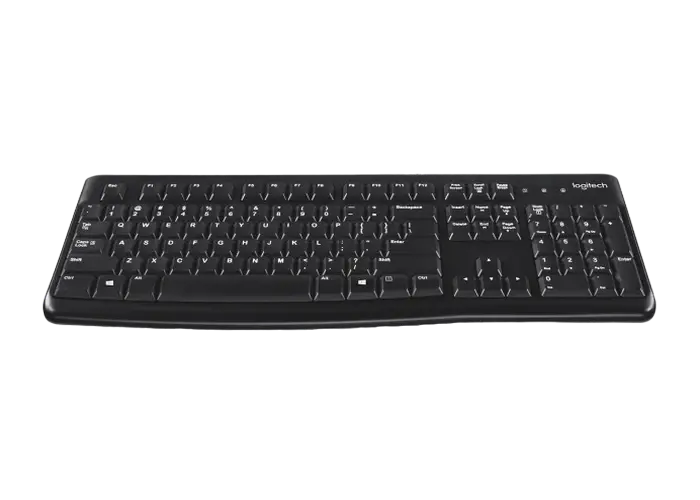 Клавиатура Logitech K120, Проводное, Чёрный