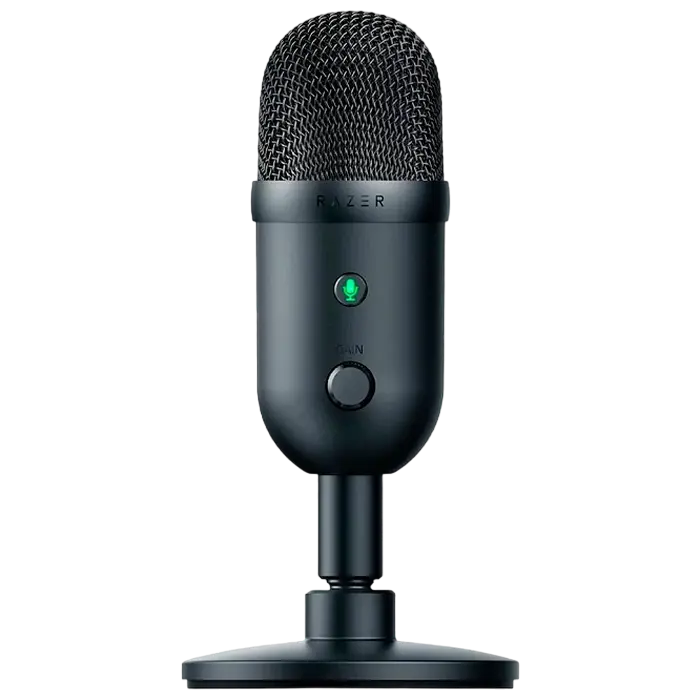 Игровой Микрофон RAZER Seiren V2 X, Проводной аналоговый, Чёрный
