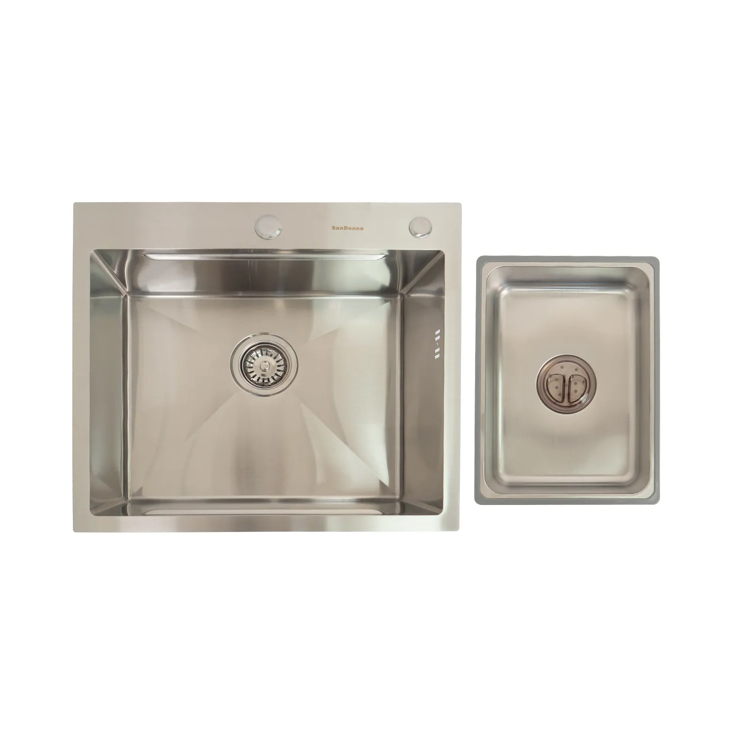 Кухонная мойка handmade SanDonna HD5550 (Серебристый)