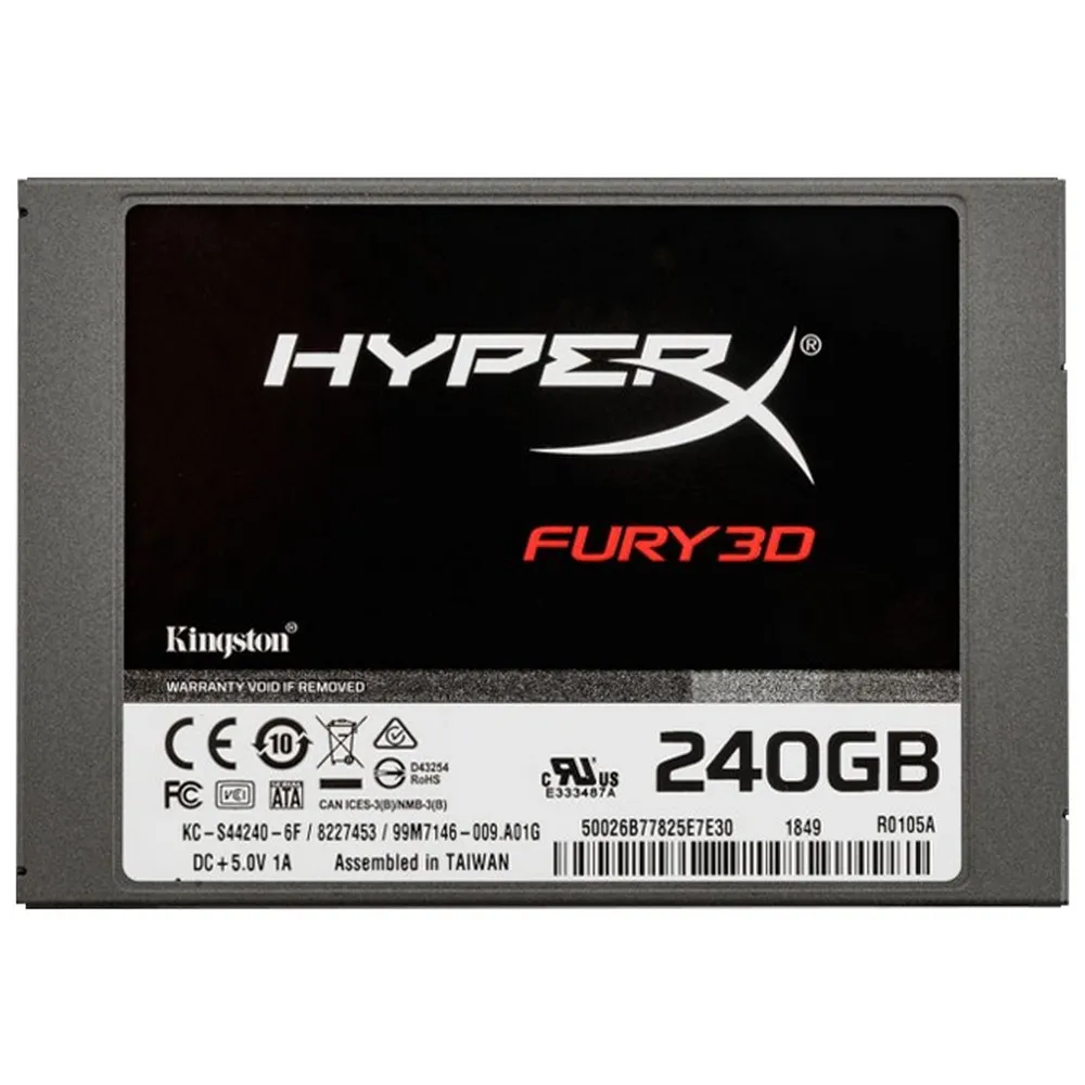 SSD Kingston HyperX Fury 3D 240Гб, KC-S44240-6F
