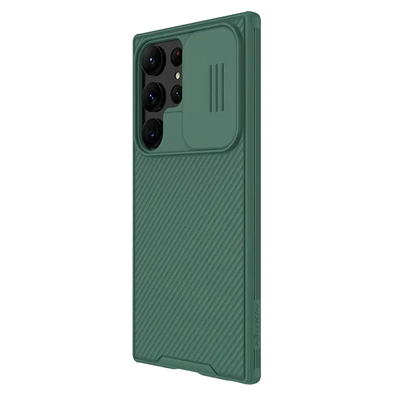 Husă Nillkin Galaxy S23 Ultra Camshield Pro, Verde închis