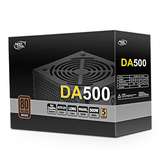 Sursă Alimentare PC Deepcool DA500, 500W, ATX, --