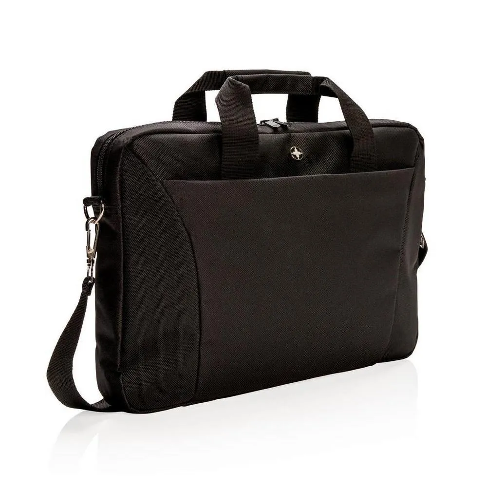 Geantă pentru Laptop Bobby Swiss Peak, 15.6", Poliester, Negru