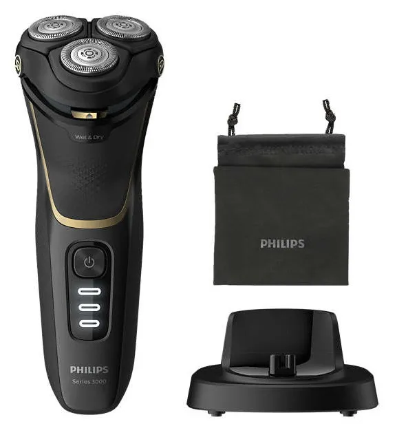 Aparat de ras electric PHILIPS Shaver series 3000 S3333/54, Negru