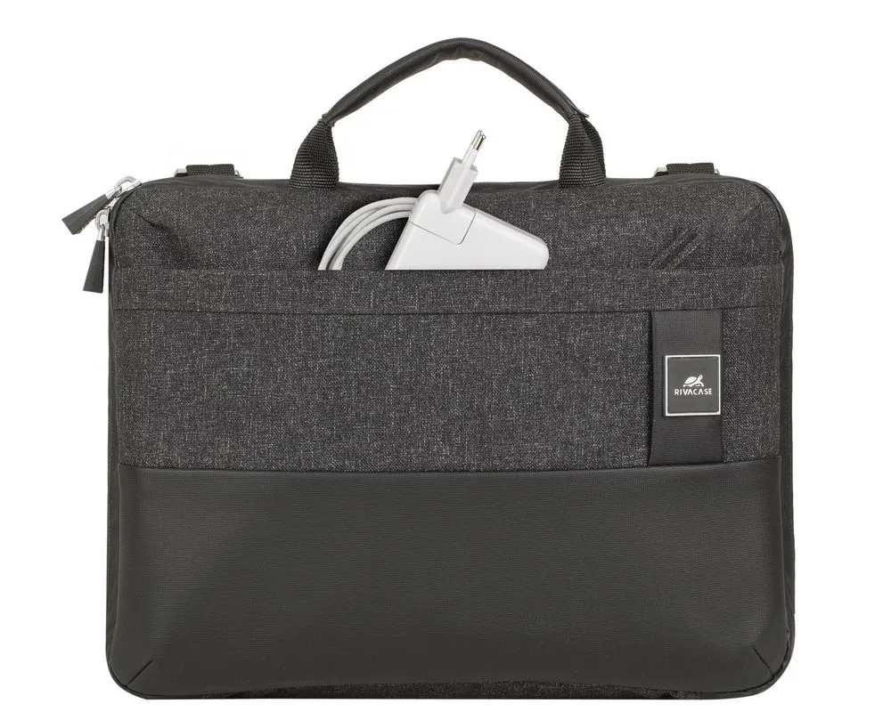 Geantă pentru Laptop RivaCase Lantau, 13.3", Poliester, Negru