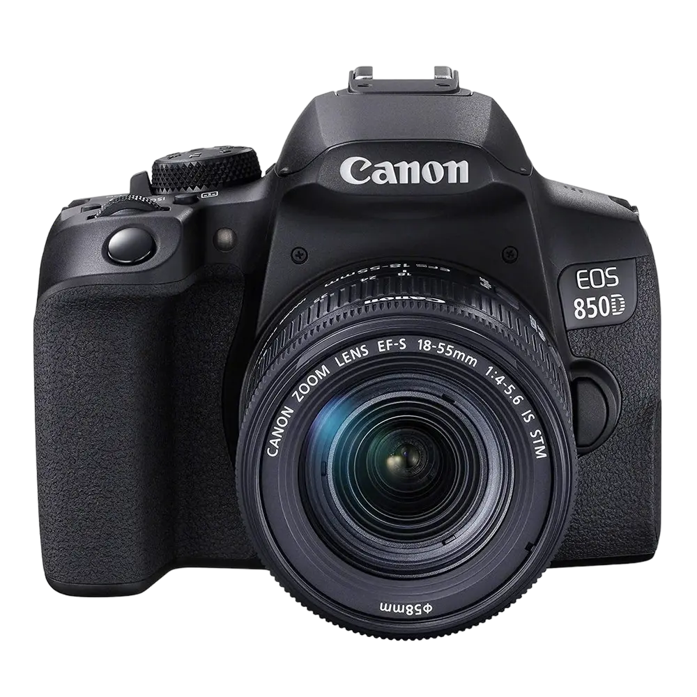 Aparat foto DSLR Canon EOS 850D + EF-S 18-55 IS, Negru
