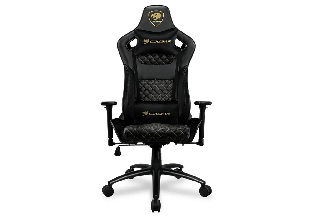 Gaming Chair Cougar EXPLORE S Royal Black/Gold, User max load up to 120kg / height 155-190cm
