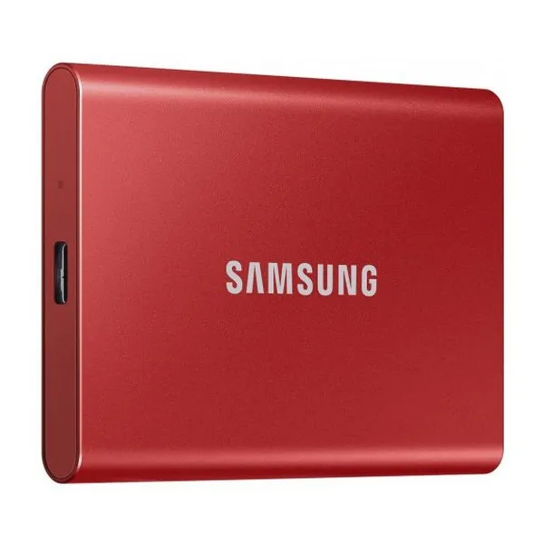 Внешний портативный SSD накопитель Samsung Portable SSD T7, 1 ТБ, Красный (MU-PC1T0R/WW)
