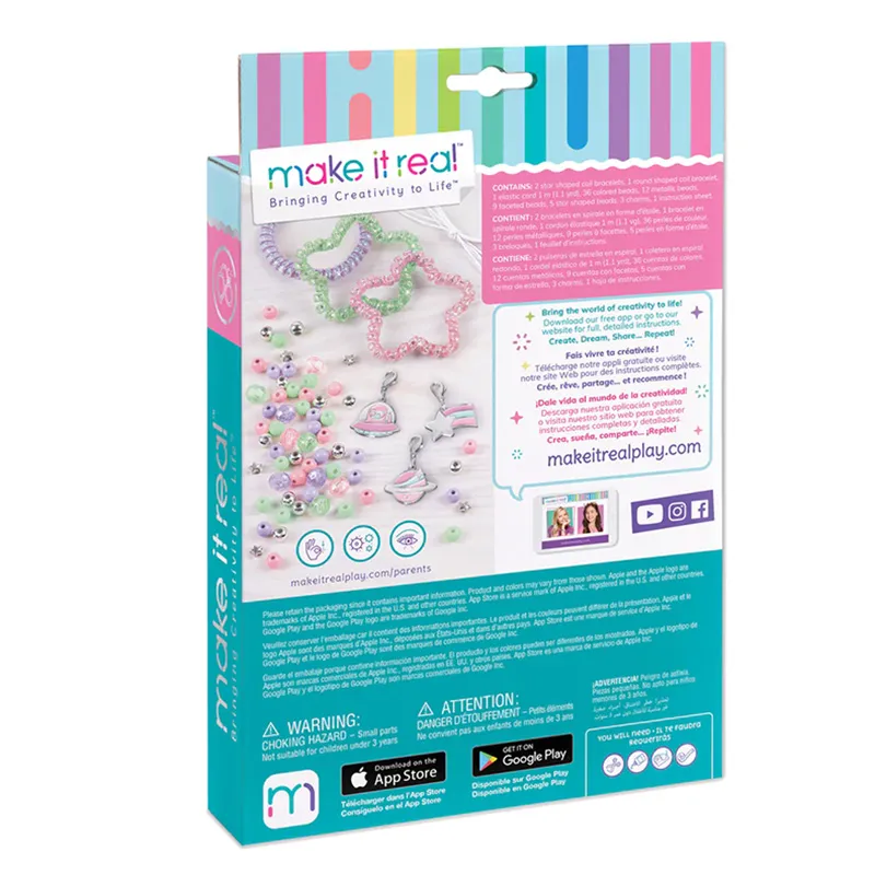 Set brățări cu spirală strălucitoare make it real MIR 1210M