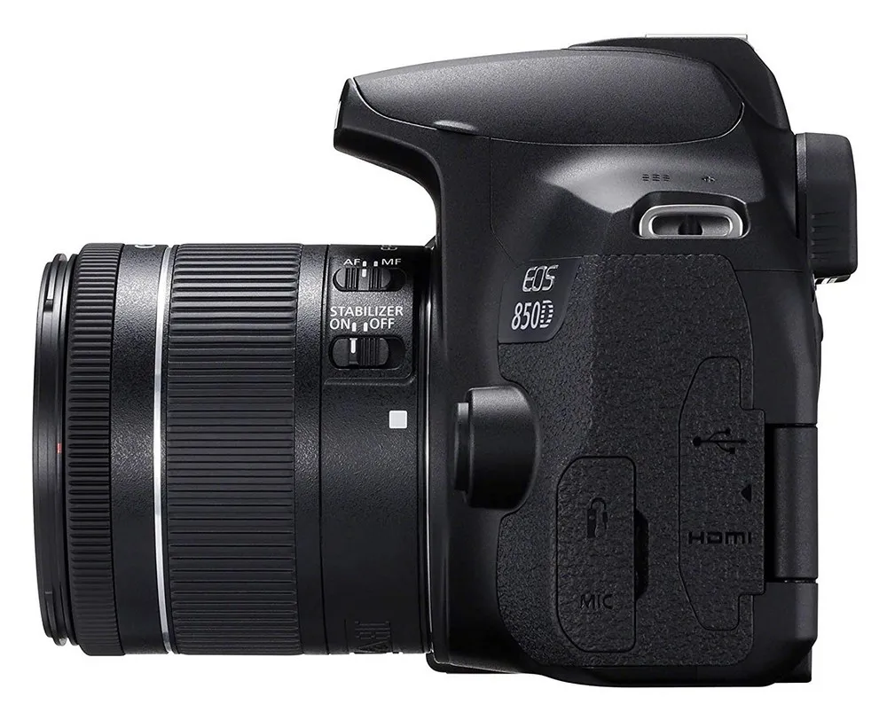 Aparat foto DSLR Canon EOS 850D + EF-S 18-55 IS, Negru