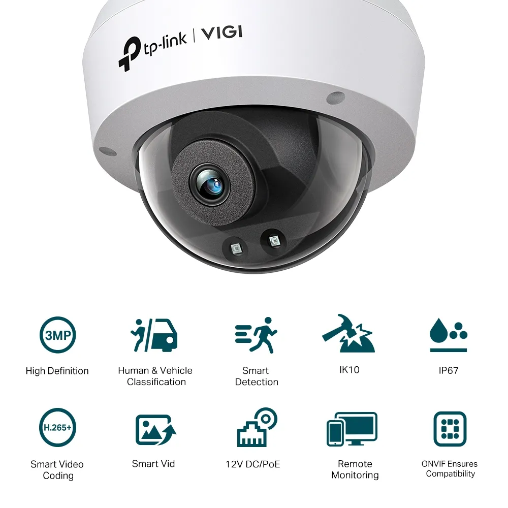 Camera de supraveghere IP TP-LINK VIGI C230I(4mm), Alb