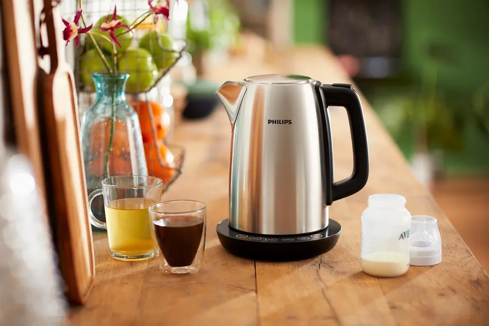 Fierbător electric PHILIPS HD9359/90, Argintiu