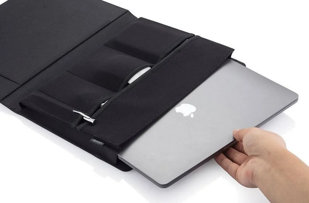 Husă universală pentru Laptop XD-Design Mobile office, 13", Poliester, Negru