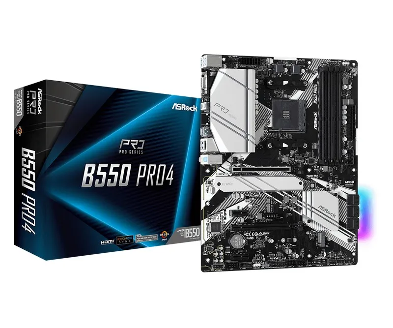Материнская плата ASRock B550 PRO4, AM4, AMD B550, ATX
