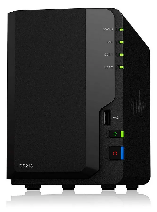 Stocare atașată la rețea SYNOLOGY DS218, Negru